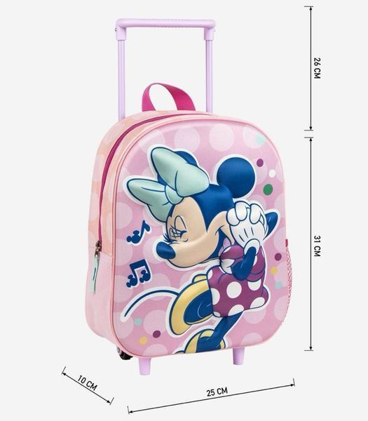 Детска Раница 3D с Колелца Minnie Mouse 66271 photo