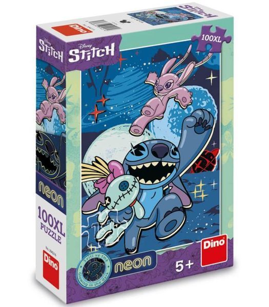 Детски Пъзел Stitch 100 XL Части Неон 63463 photo