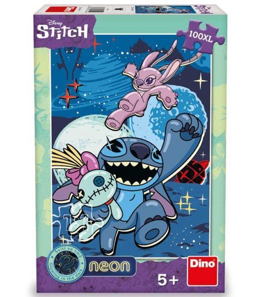 Детски Пъзел Stitch 100 XL Части Неон 63463 photo