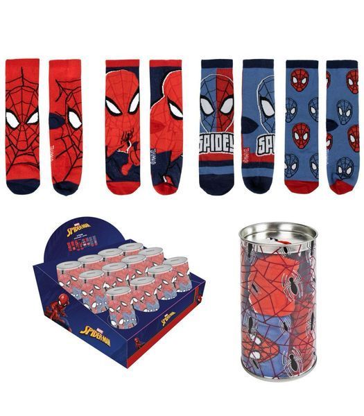 Детски Чорапи 4 Чифта в Буркан 23-34 Spiderman 67104 photo