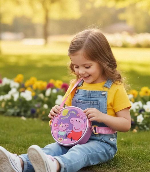 Кръгла Детска Чанта за Рамо Peppa Pig 66318 photo