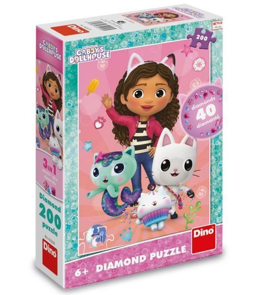 Детски Пъзел Gabby's Dollhouse 200 Части Диамант 63465 photo