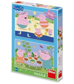 Детски Пъзел Peppa Pig: на Почивка 2X48 Части 63447 photo