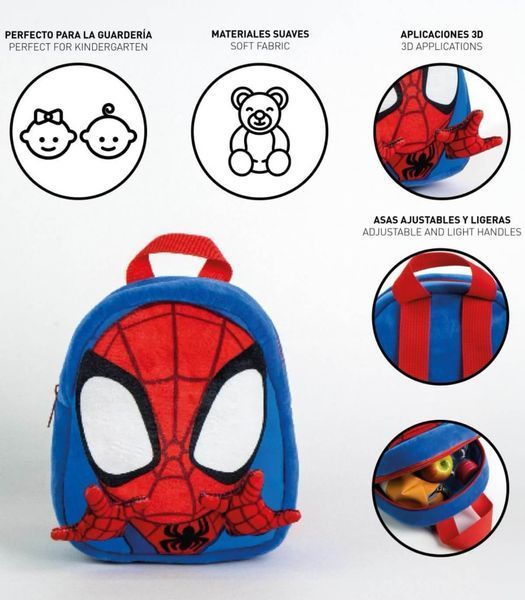 Плюшена Раница за Детска Градина Spidey 22 См 66213 photo