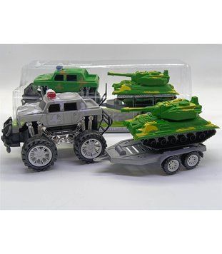 Джип с Платформа и Танк в Блистер 14546 photo