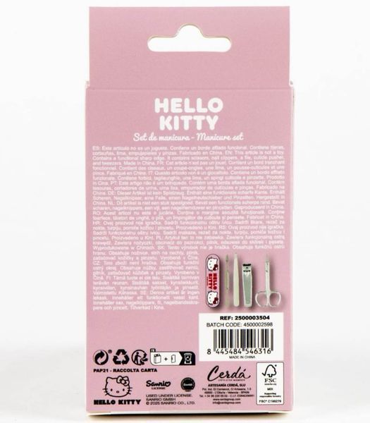 Детски Несесер с Комплект за Маникюр 5 Части Hello Kitty 66851 photo